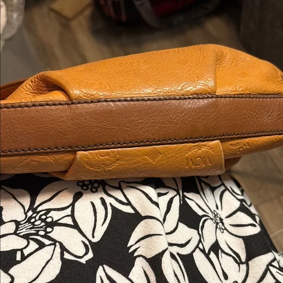 MCM Orange Leather Bag